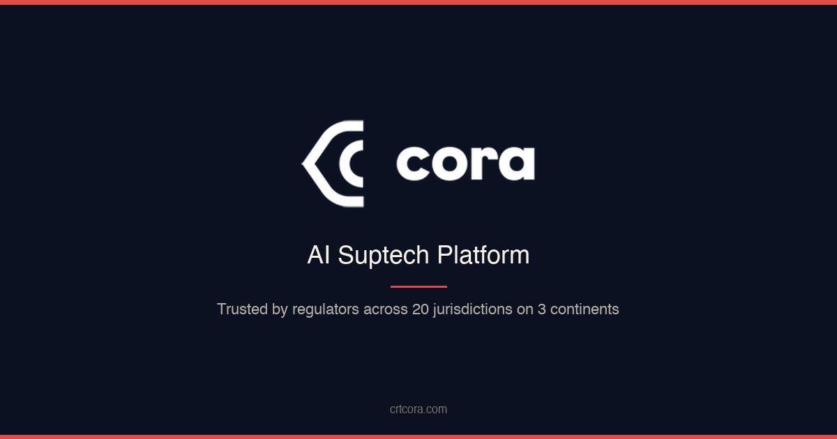 Learn More | CORA AI Suptech Platform by CRT | CORA AI Suptech